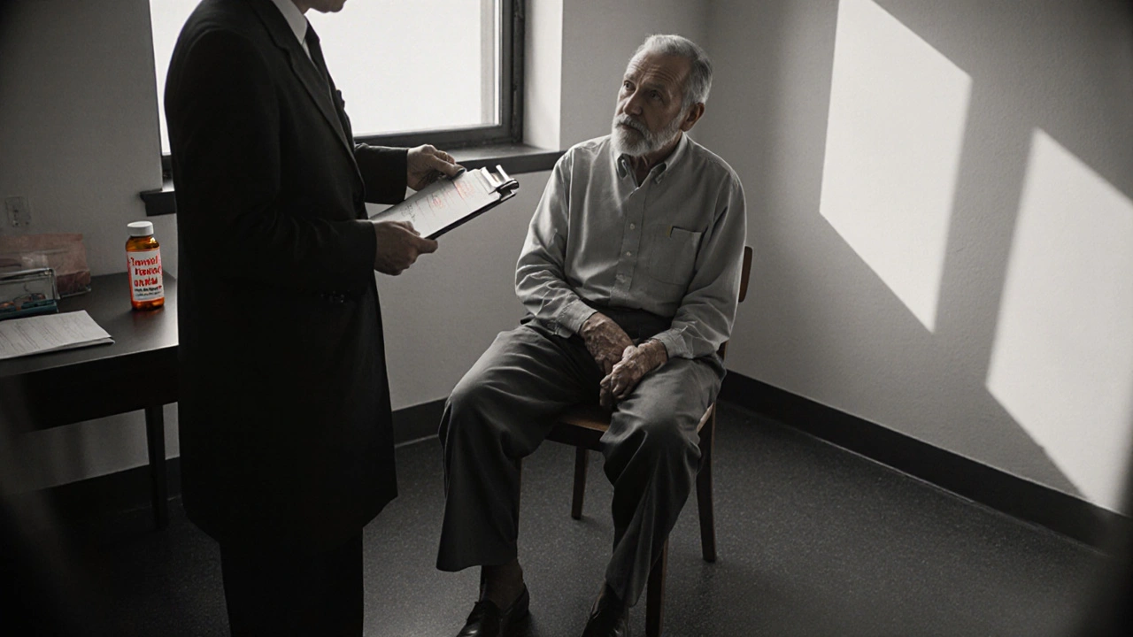 1960s clinical trial evaluating tremor reduction in Parkinson’s patients.